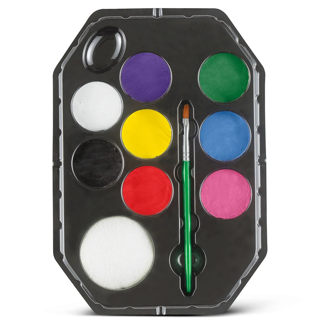 Ansiktsfärg Rainbow kit 10-set