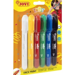 Ansiktsfärg Skruvkritor 6-set (3 år+)