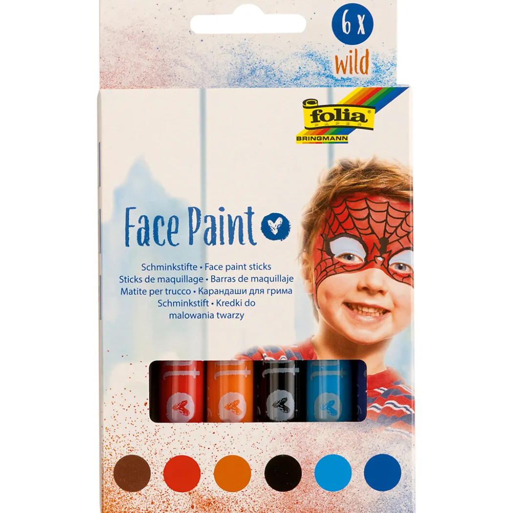 Ansiktsfärg Wild 6-pack