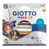 Ansiktspennor Make Up Metallic 6-set
