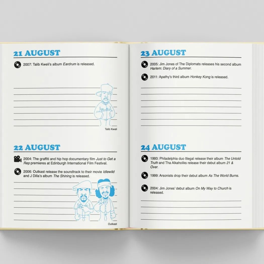 Anteckningsbok Hip Hop Journal: A Daily Planner