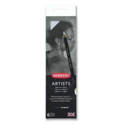 Artists Färgpennor Black & White 6-set