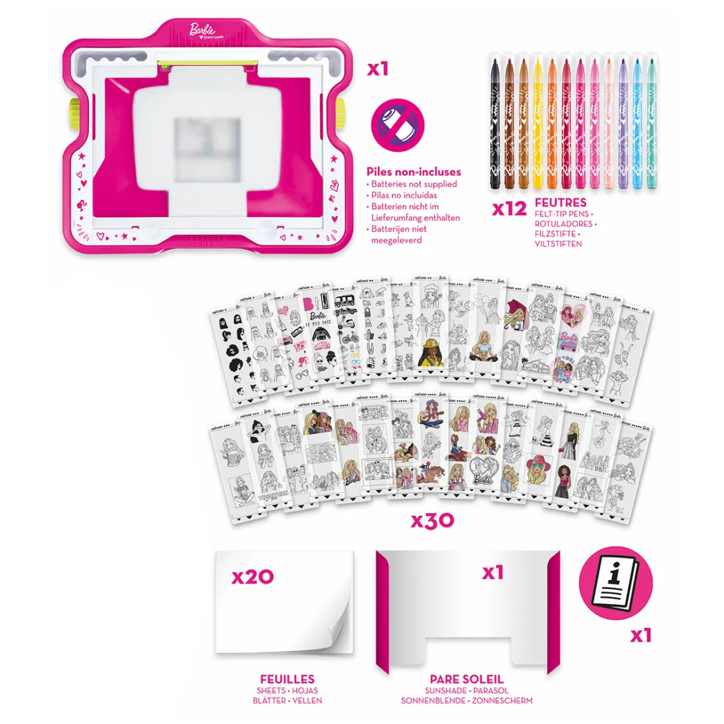 Barbie Ljusbord ritset 65 delar
