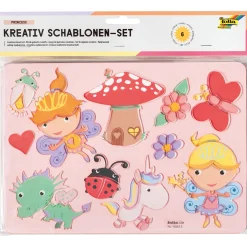 Barnstenciler Prinsessor 6-pack