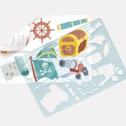 Barnstenciler Äventyr 6-pack