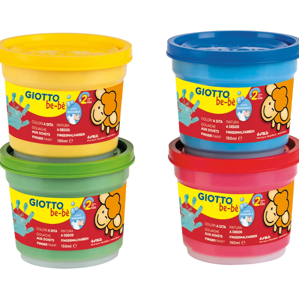 Be-bè Fingerfärg 4x150 ml (2 år+)