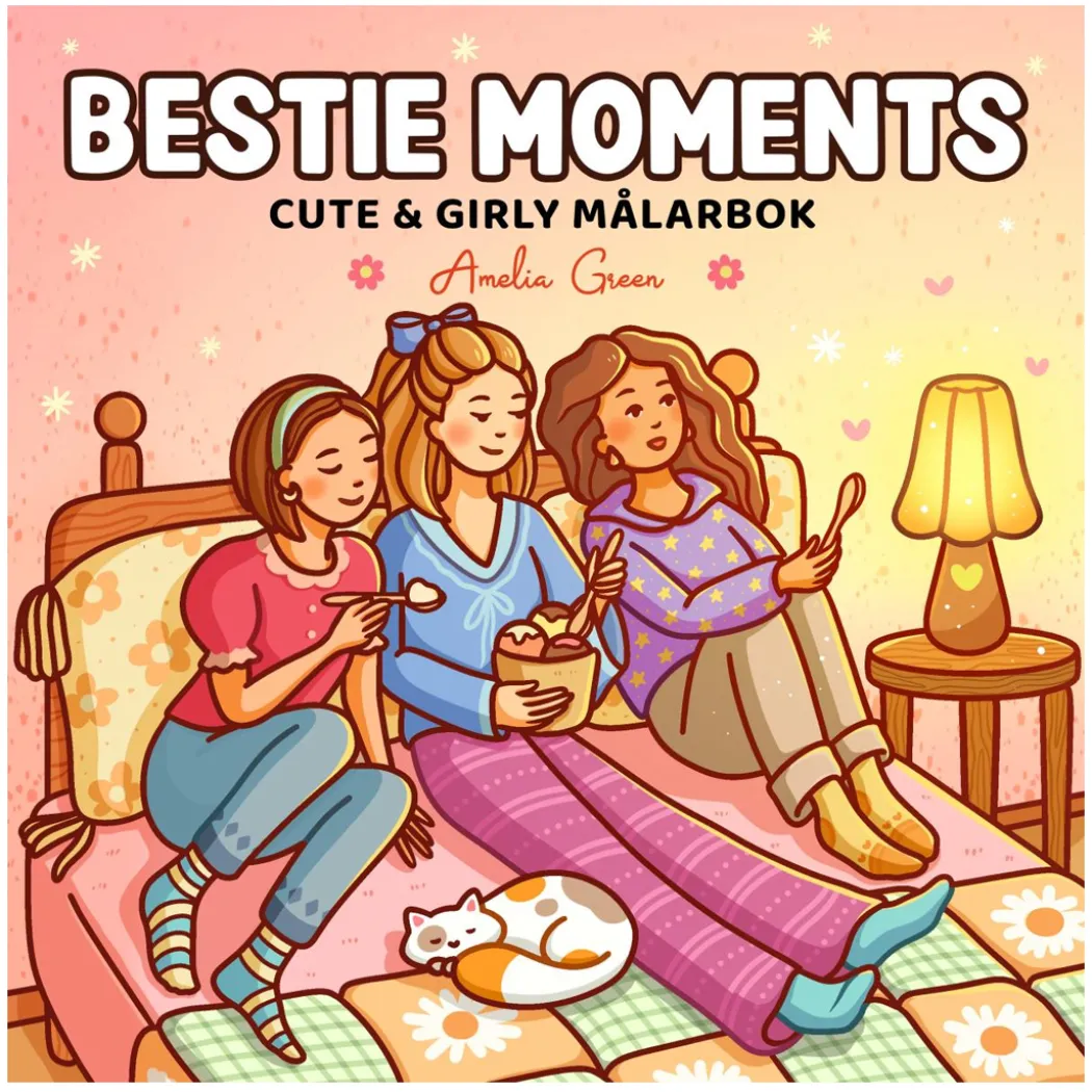Bestie Moments : Cute & Girly målarbok