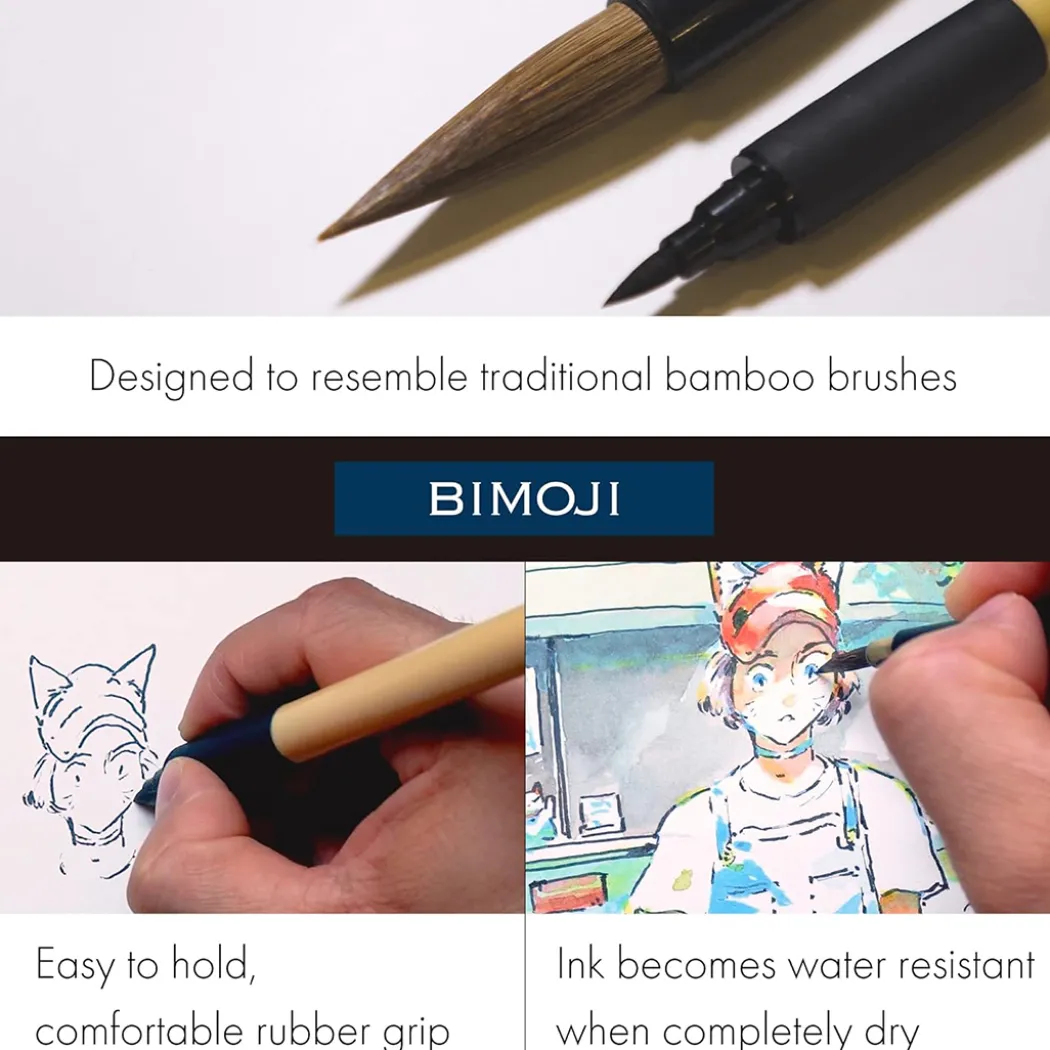 Bimoji Fude Brush Pen 5-set