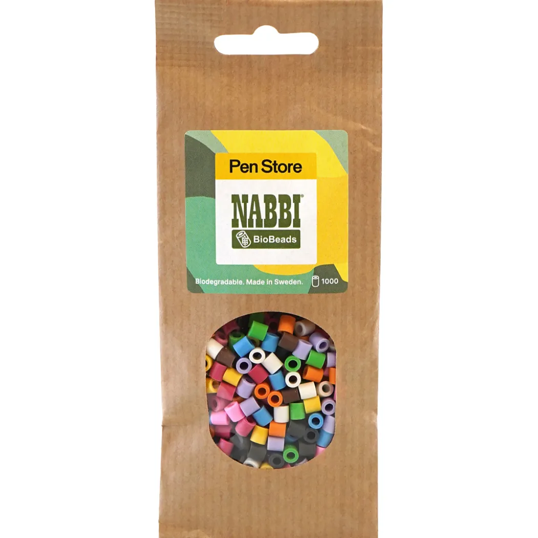 BioBeads Rörpärlor Midi 1000-pack Färgmix