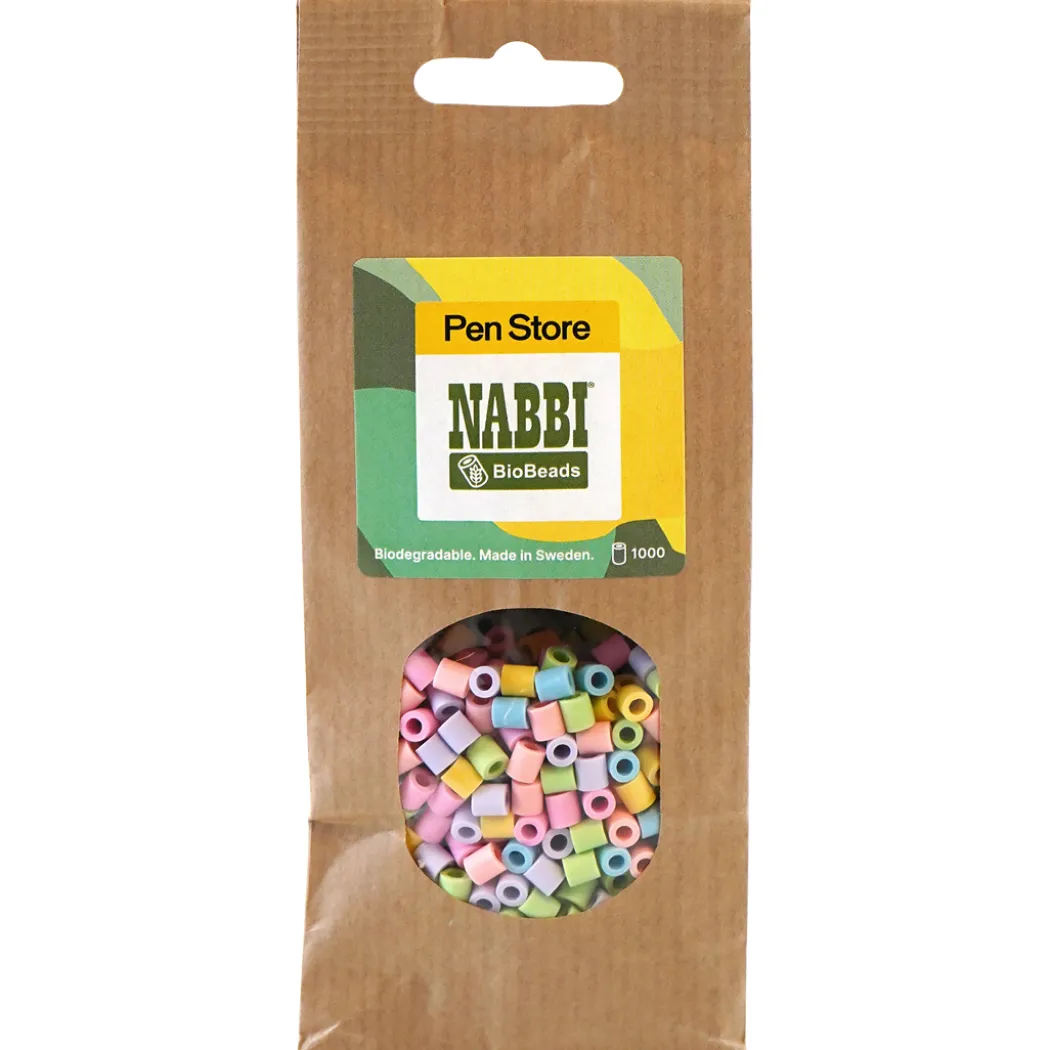 BioBeads Rörpärlor Midi 1000-pack Pastellmix