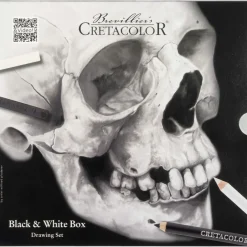 Black & White Box tecknarset i plåtask 25 delar