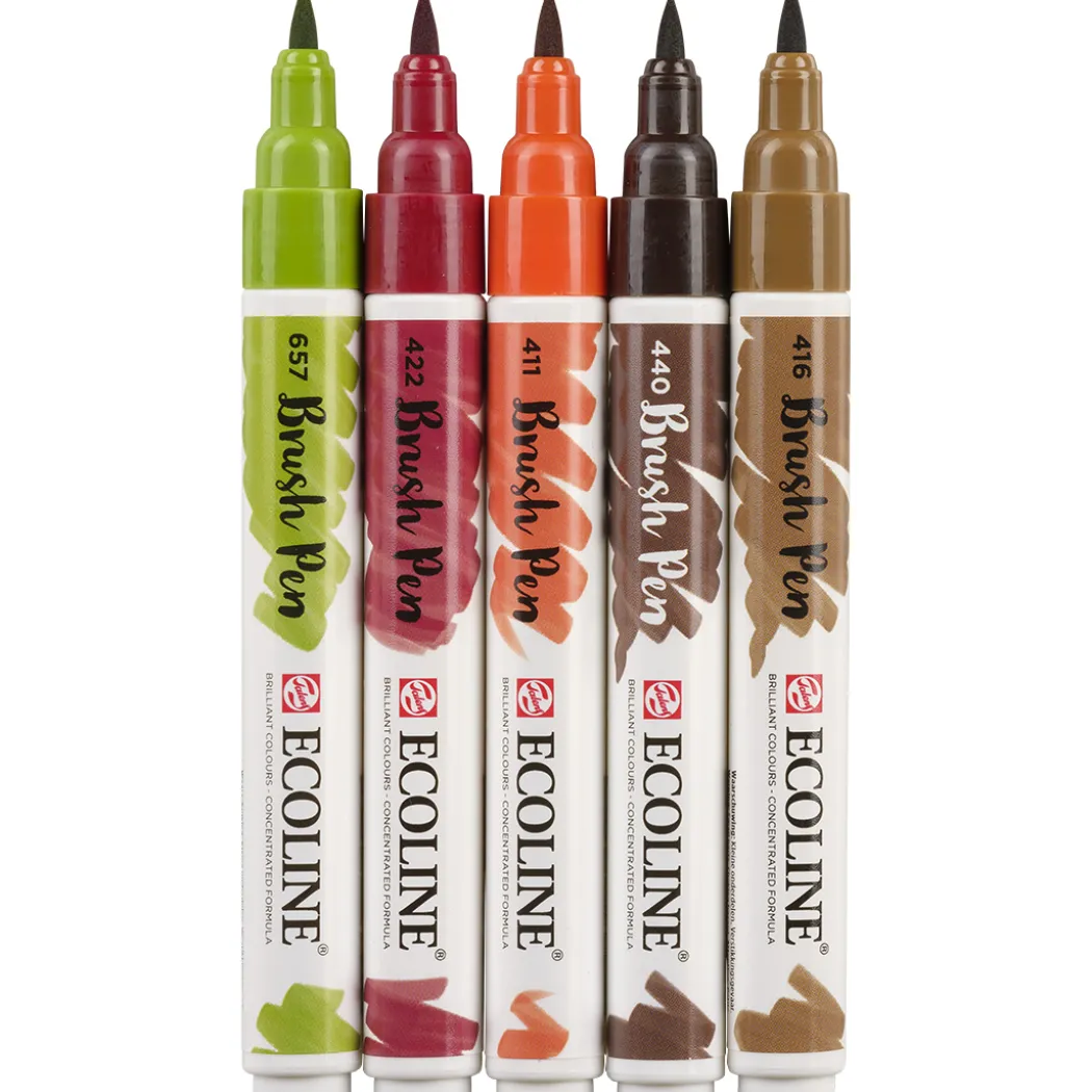 Brush Pen Autumn 5-set