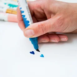 Brush Pen Blue 5-pack