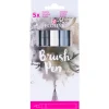 Brush Pen Grey 5-set