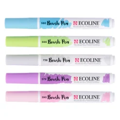 Brush Pen Pastel 5-set