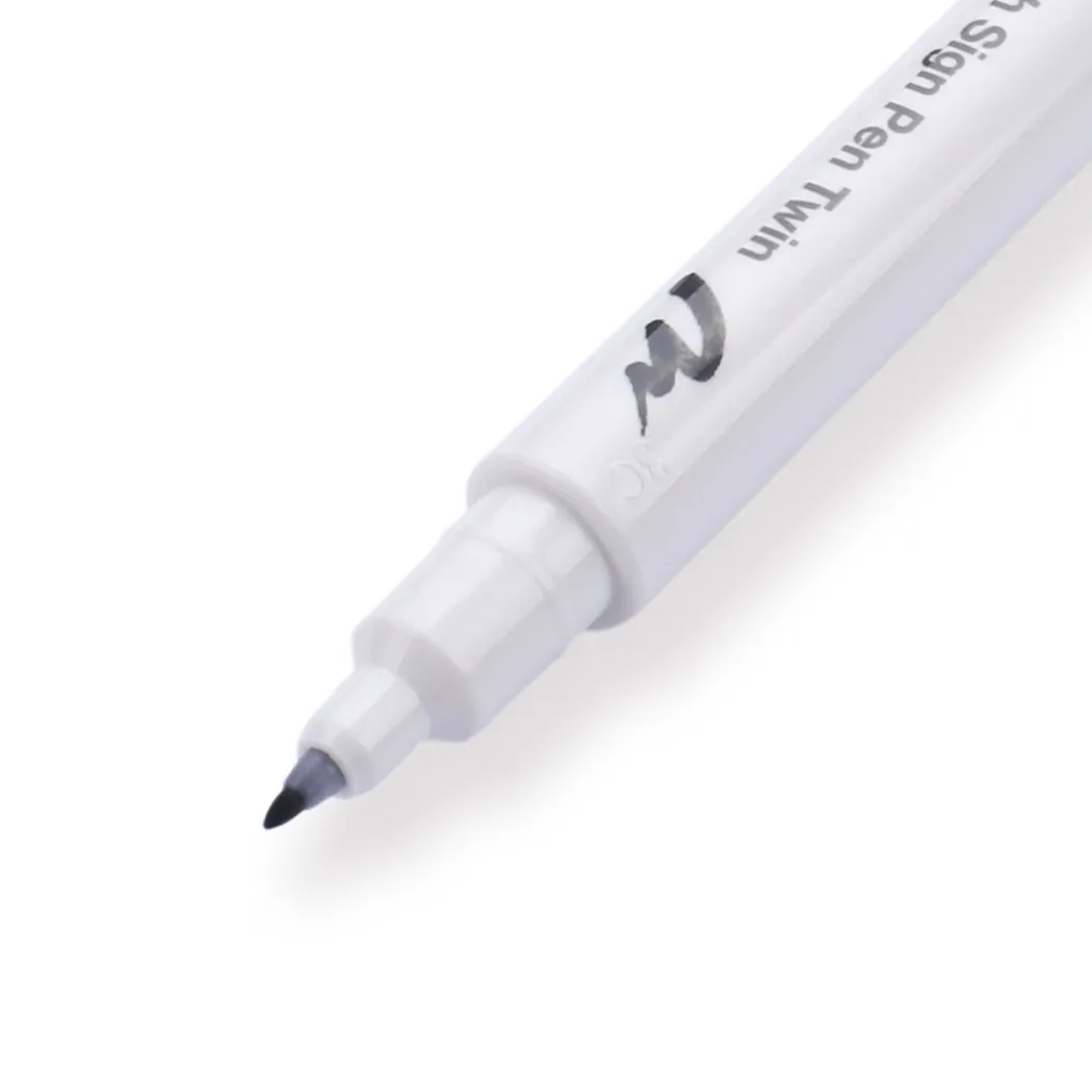 Brush Sign Pen Twin Black