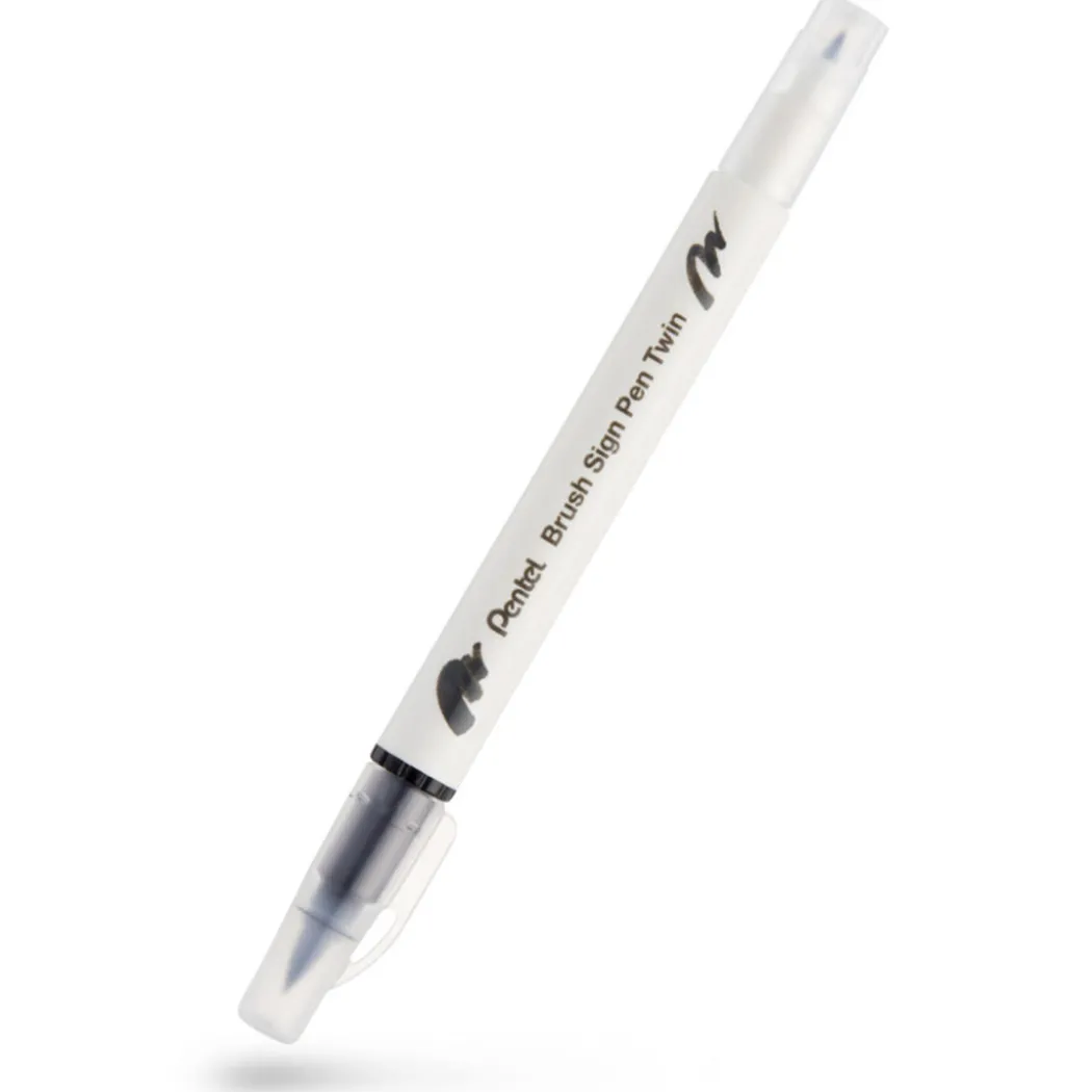 Brush Sign Pen Twin Black