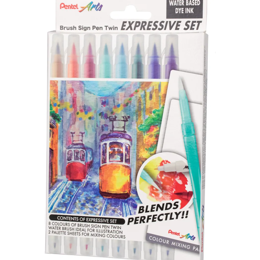 Brush Sign Pen Twin Expressive Set