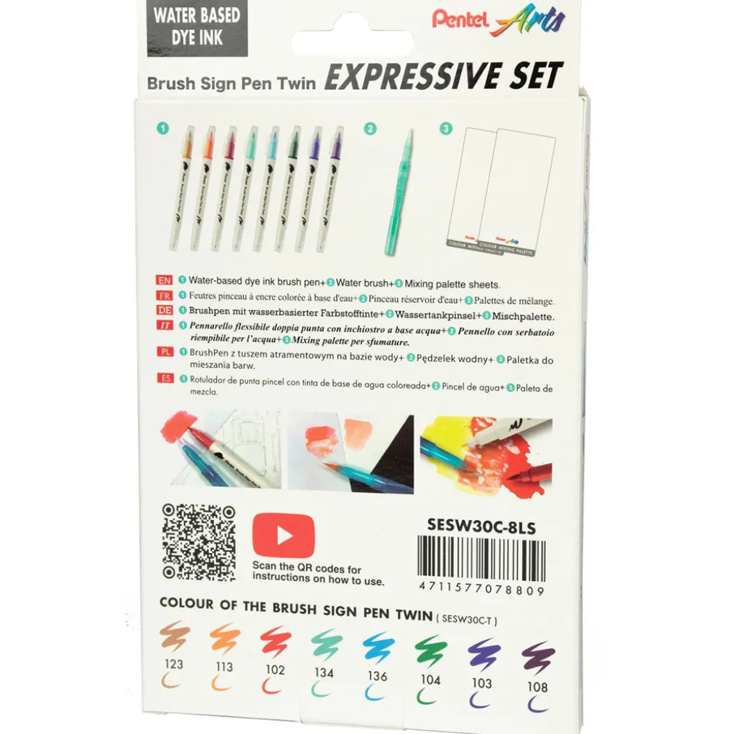 Brush Sign Pen Twin Expressive Set