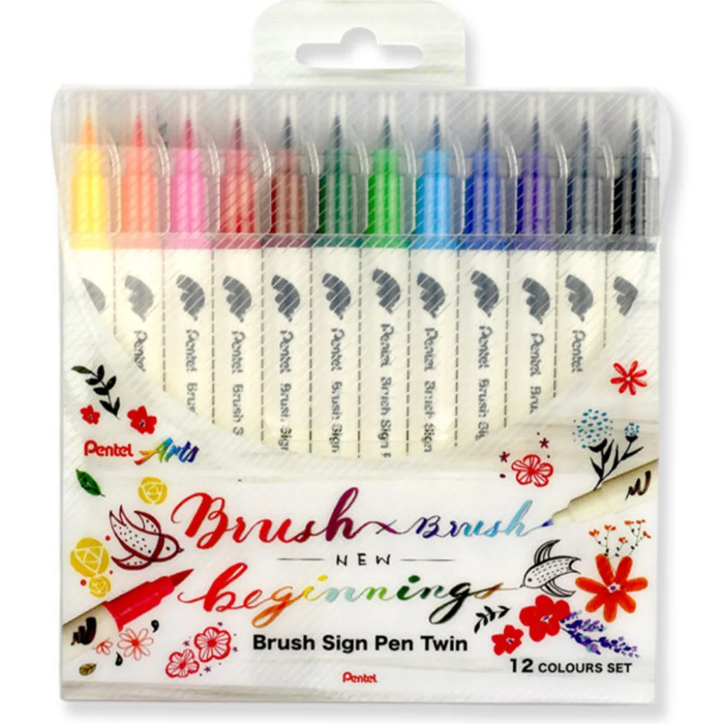 Brush Sign Pen Twin 12-pack