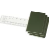 Cahier Notebook Pocket Green Linjerad
