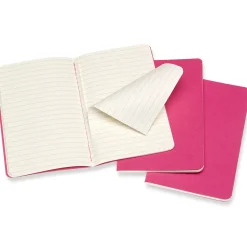 Cahier Notebook Pocket Pink Linjerad