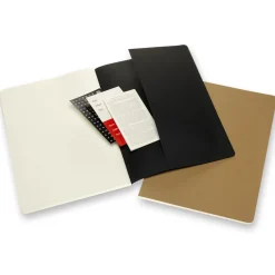 Cahier Notebook Subject A4 Black/Kraft Linjerad