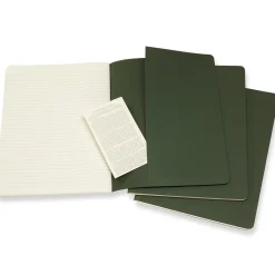 Cahier Notebook XL Green Linjerad