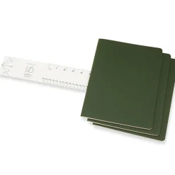 Cahier Notebook XL Green Linjerad