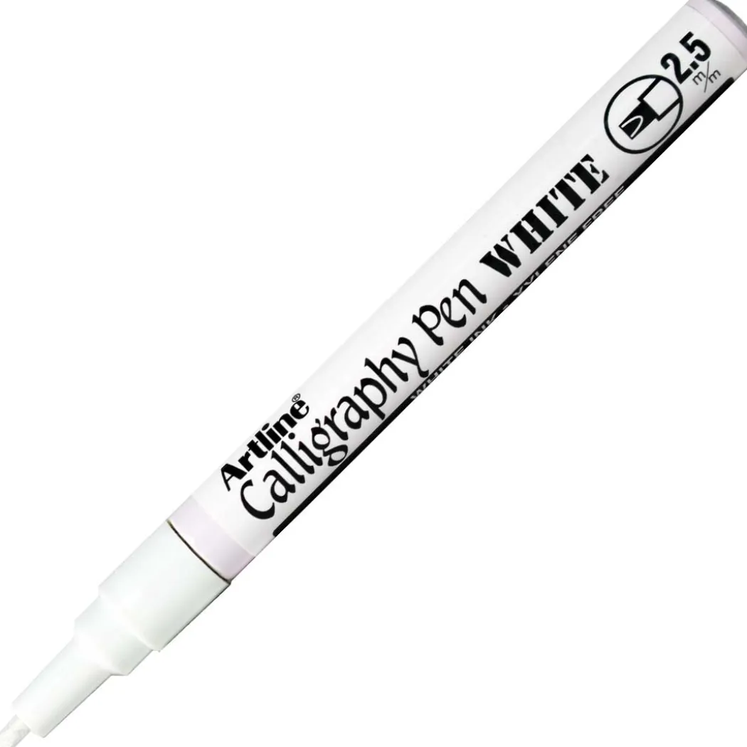 Calligraphy Pen White 2.5 mm