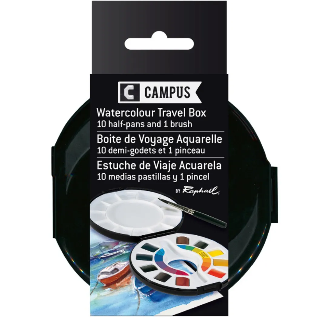 Campus Watercolor Travel Box