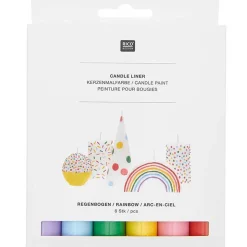 Candle Liner Ljusfärgningsset Rainbow 6-pack
