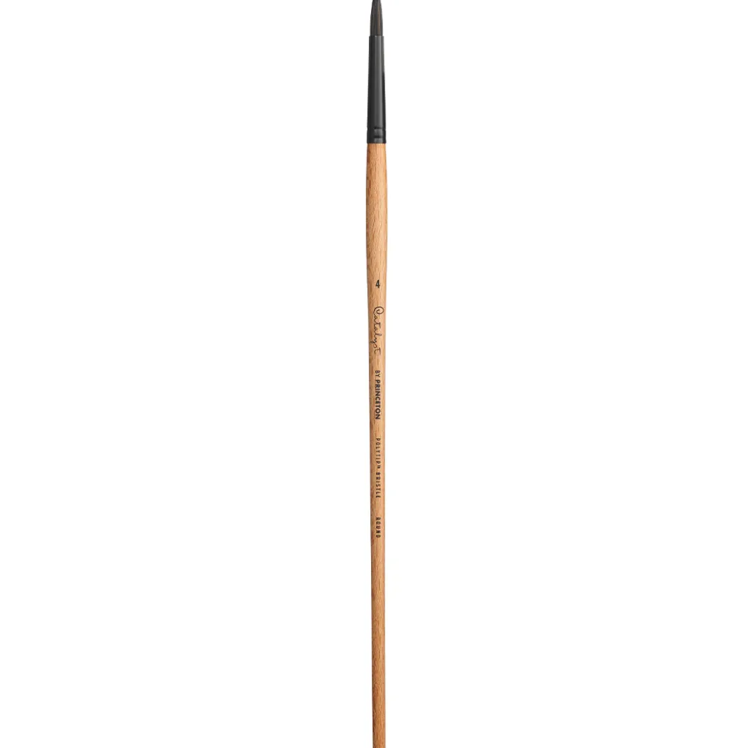 Catalyst Syntetpensel långt skaft Rund size 4