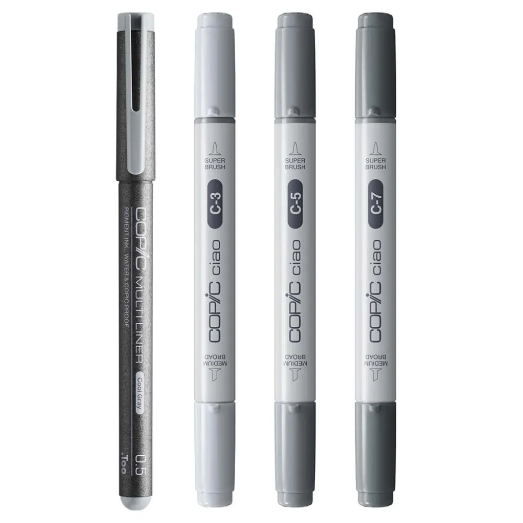 Ciao Shade Set Dark Cool Gray 4-pack