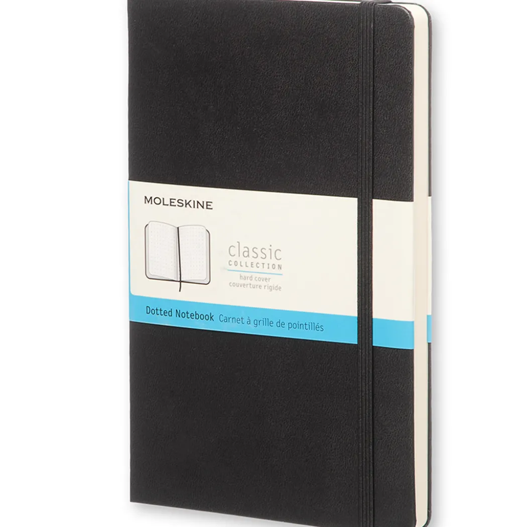 Classic Hard Cover Notebook Large Black