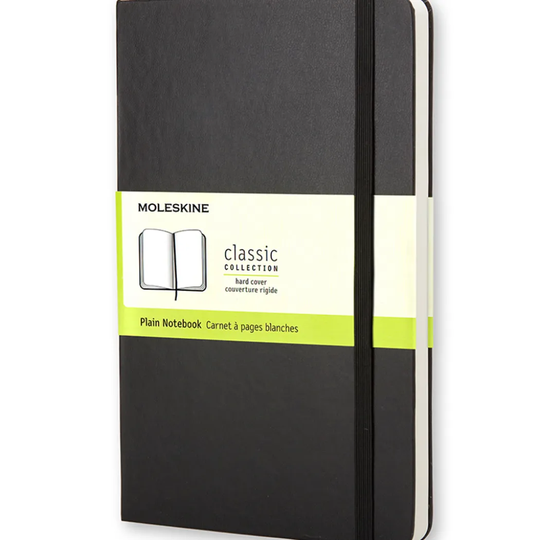 Classic Hard Cover Notebook Large Black