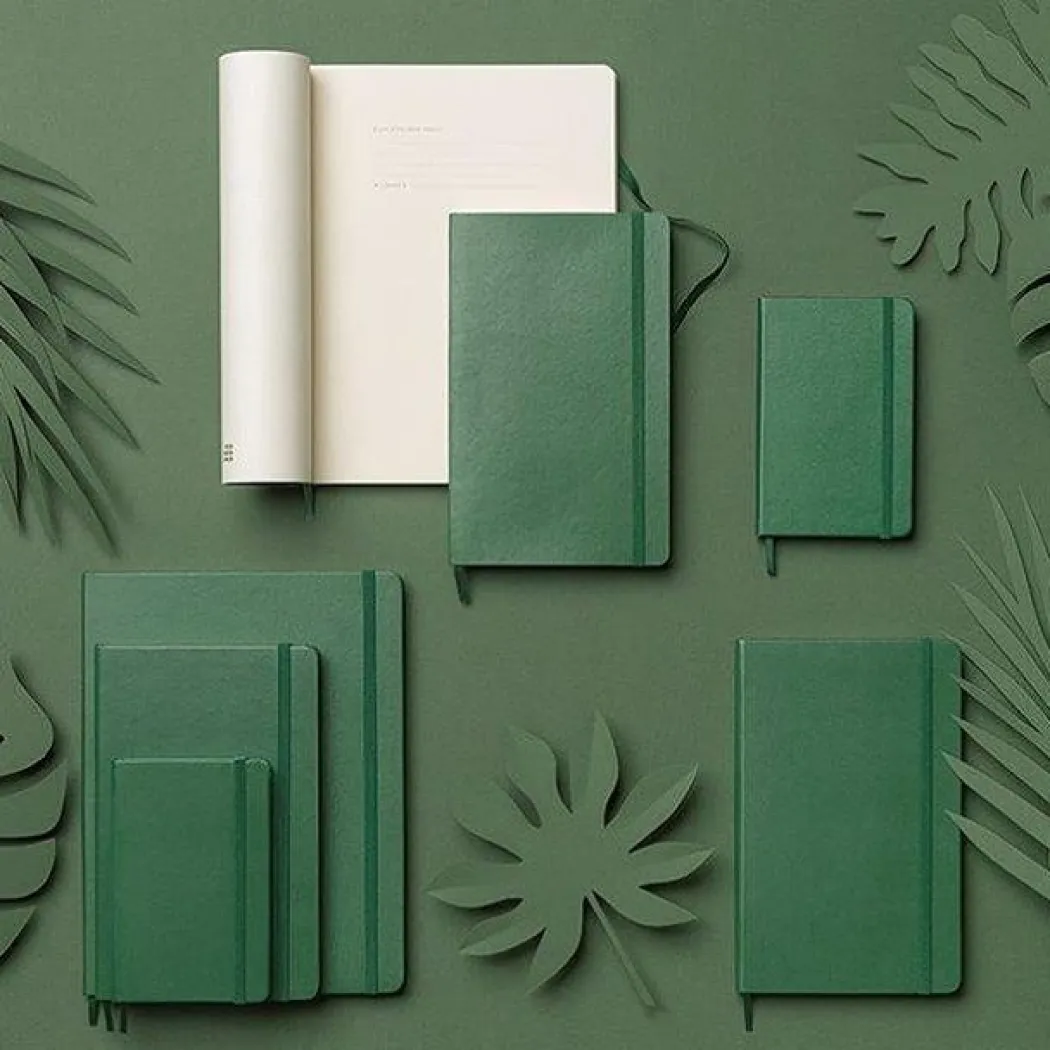 Classic Hard Cover Notebook Large Myrtle Green