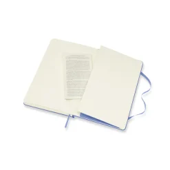 Classic Hard Cover Notebook Large Hydrangea Blue
