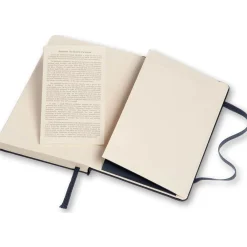 Classic Hard Cover Notebook Pocket Blue Linjerad