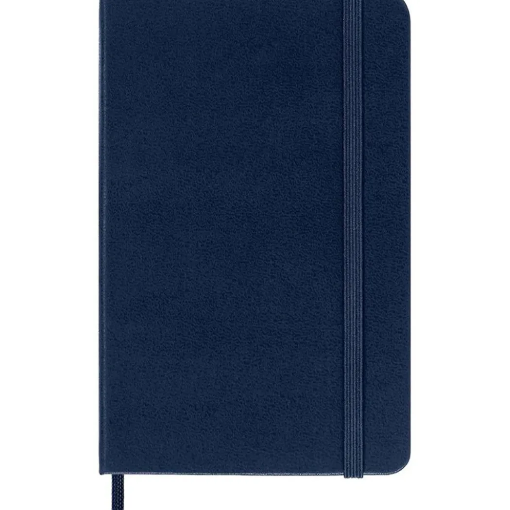 Classic Hard Cover Notebook Pocket Blue Linjerad