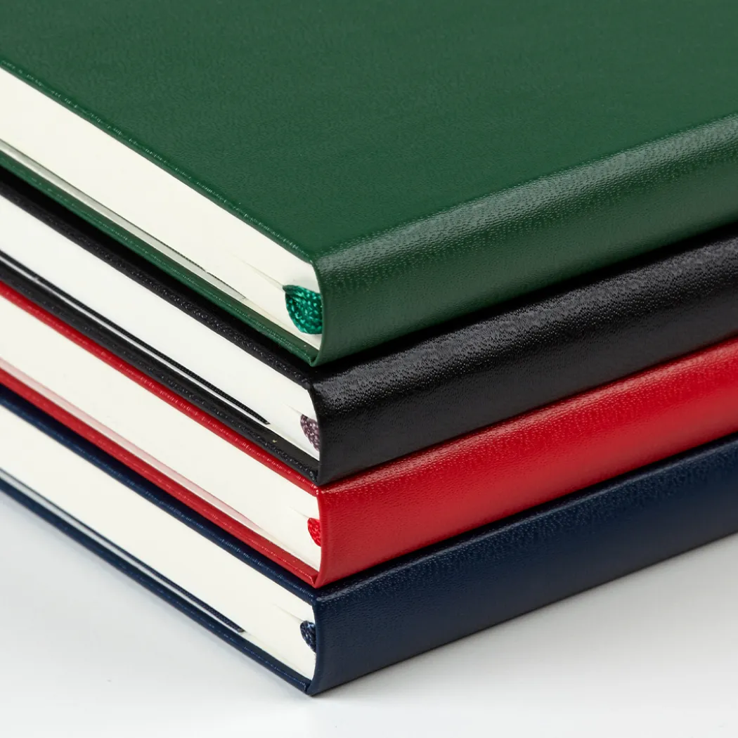 Classic Hard Cover Notebook Pocket Blue Linjerad