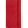 Classic Hard Cover Notebook Pocket Red