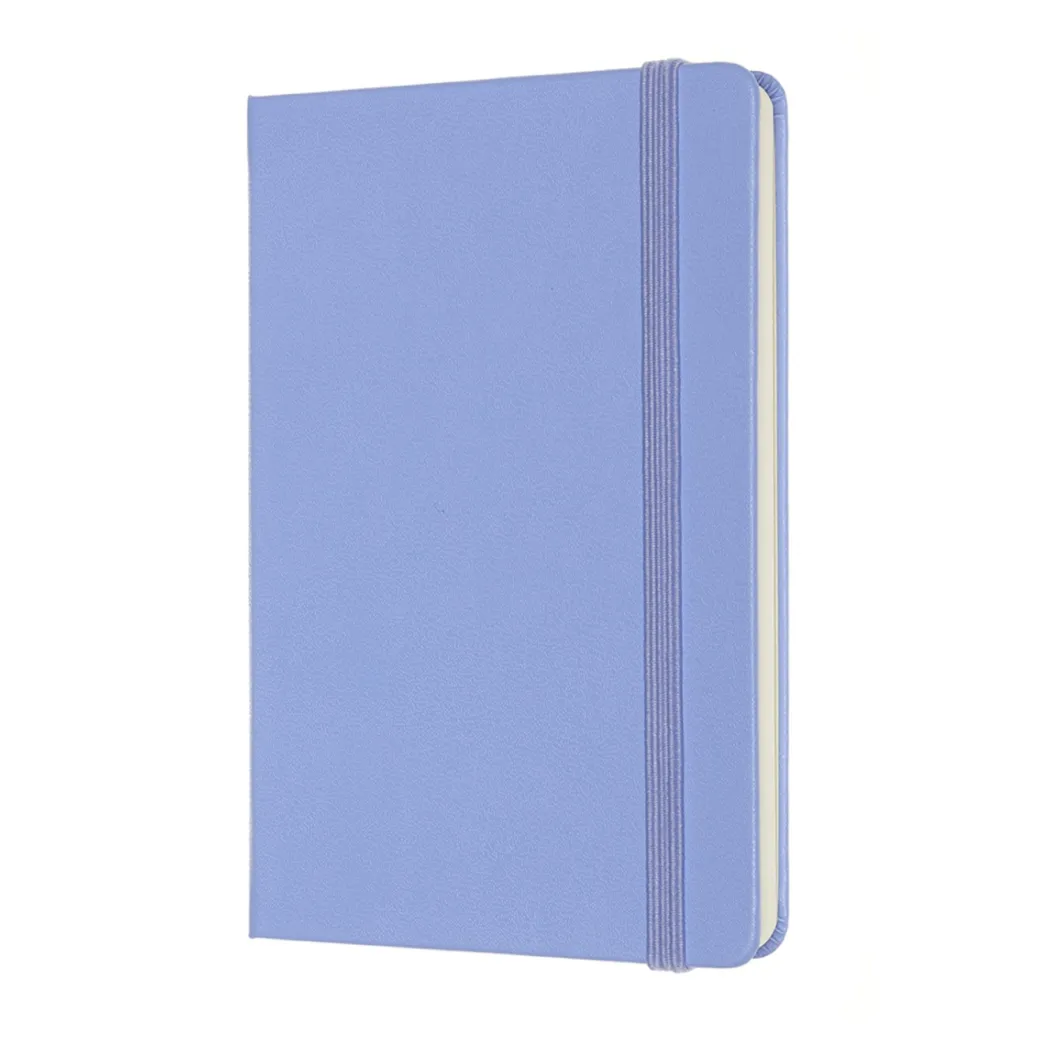 Classic Hard Cover Notebook Pocket Hydrangea Blue