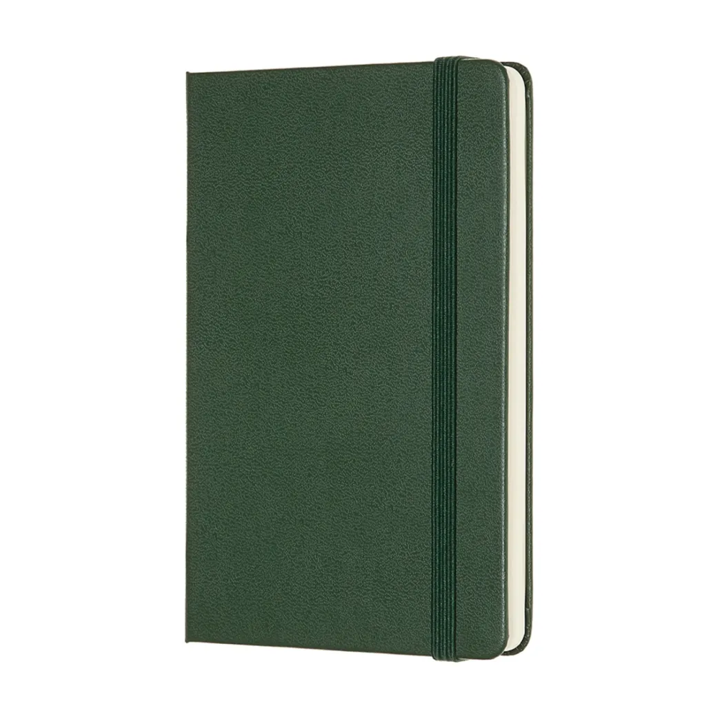 Classic Hard Cover Notebook Pocket Myrtle Green