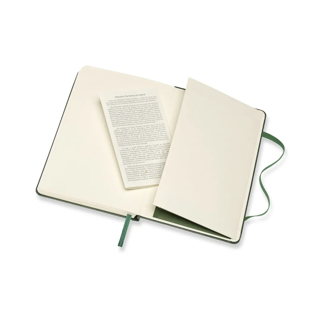 Classic Hard Cover Notebook Pocket Myrtle Green