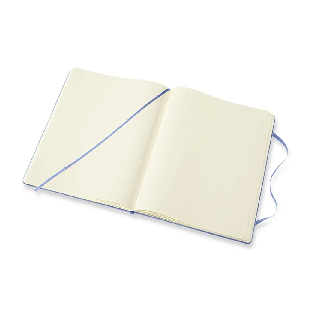 Classic Hard Cover Notebook XL Hydrangea Blue