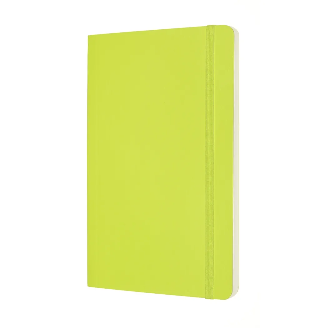 Classic Soft Cover Notebook Large Lemon Green
