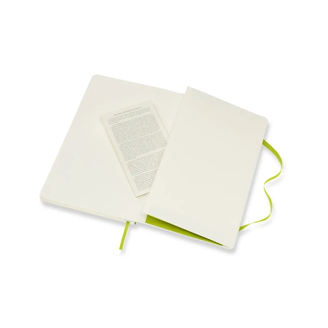 Classic Soft Cover Notebook Large Lemon Green