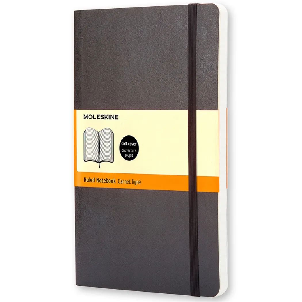 Classic Soft Cover Notebook Large Black