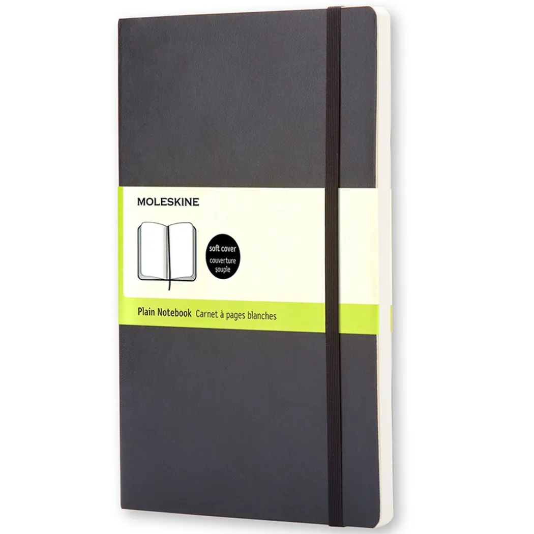 Classic Soft Cover Notebook Large Black